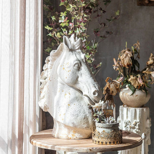 Aurelius Horse Head Statue  Main Image