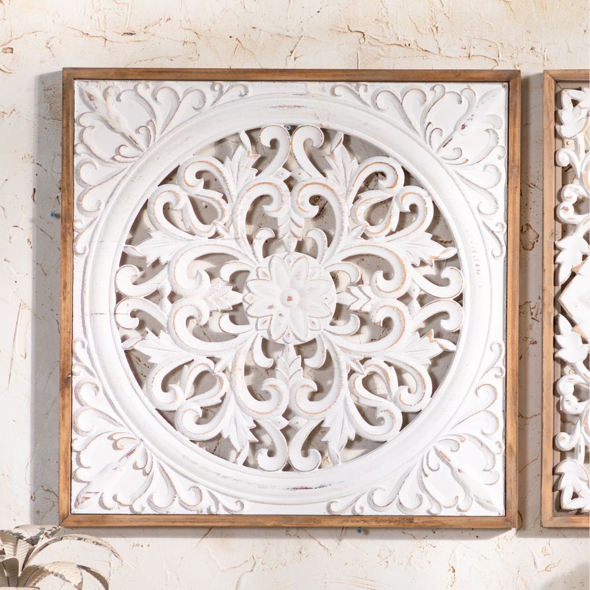 Henry Carved Wooden Wall Art Main Image