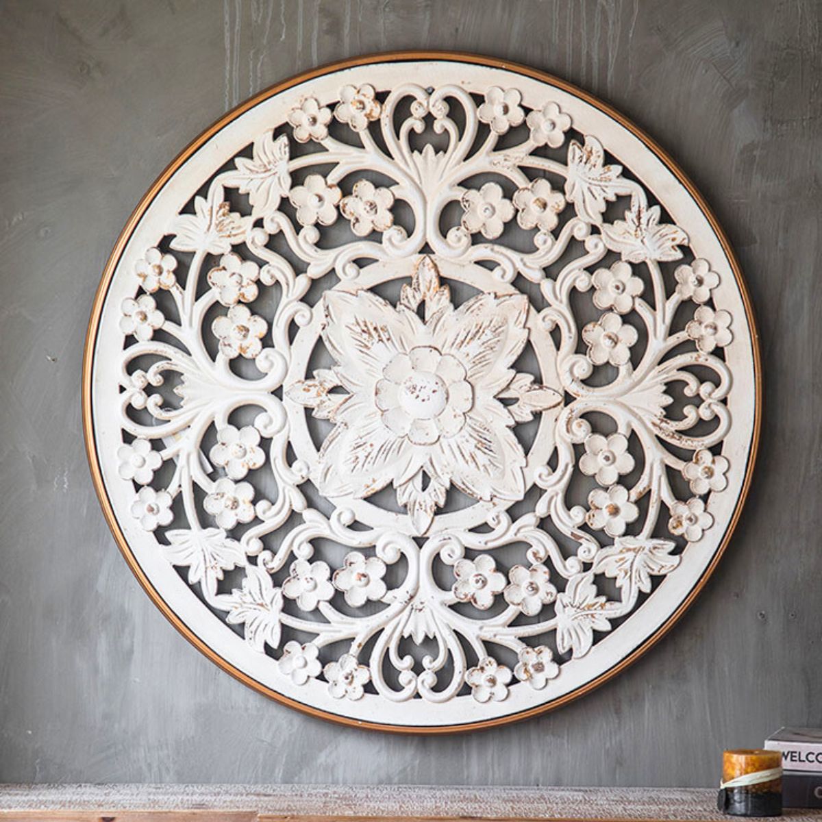 Madeline Carved Wooden Wall Art Main Image
