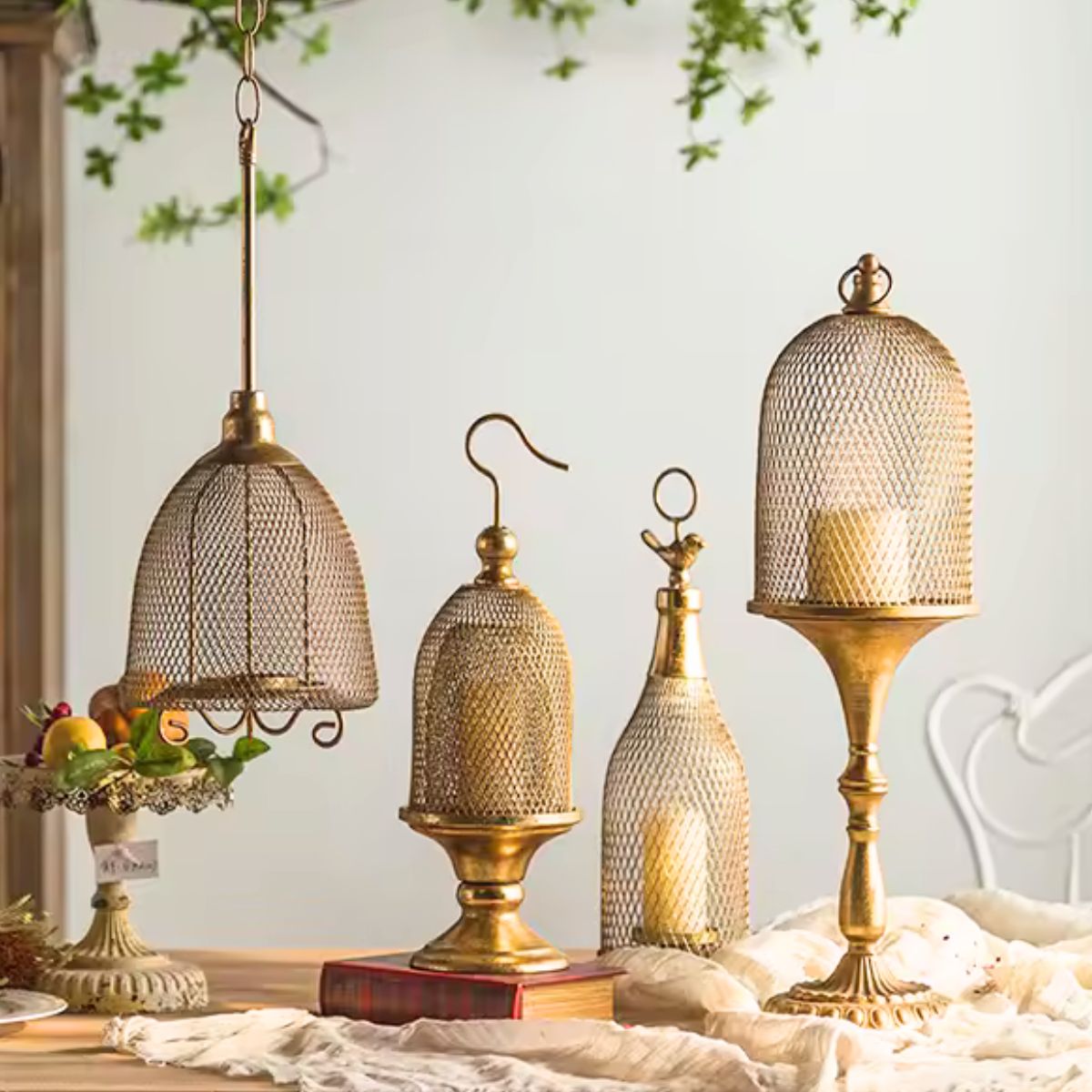 Meredith Hanging Candle Holder Staged Image