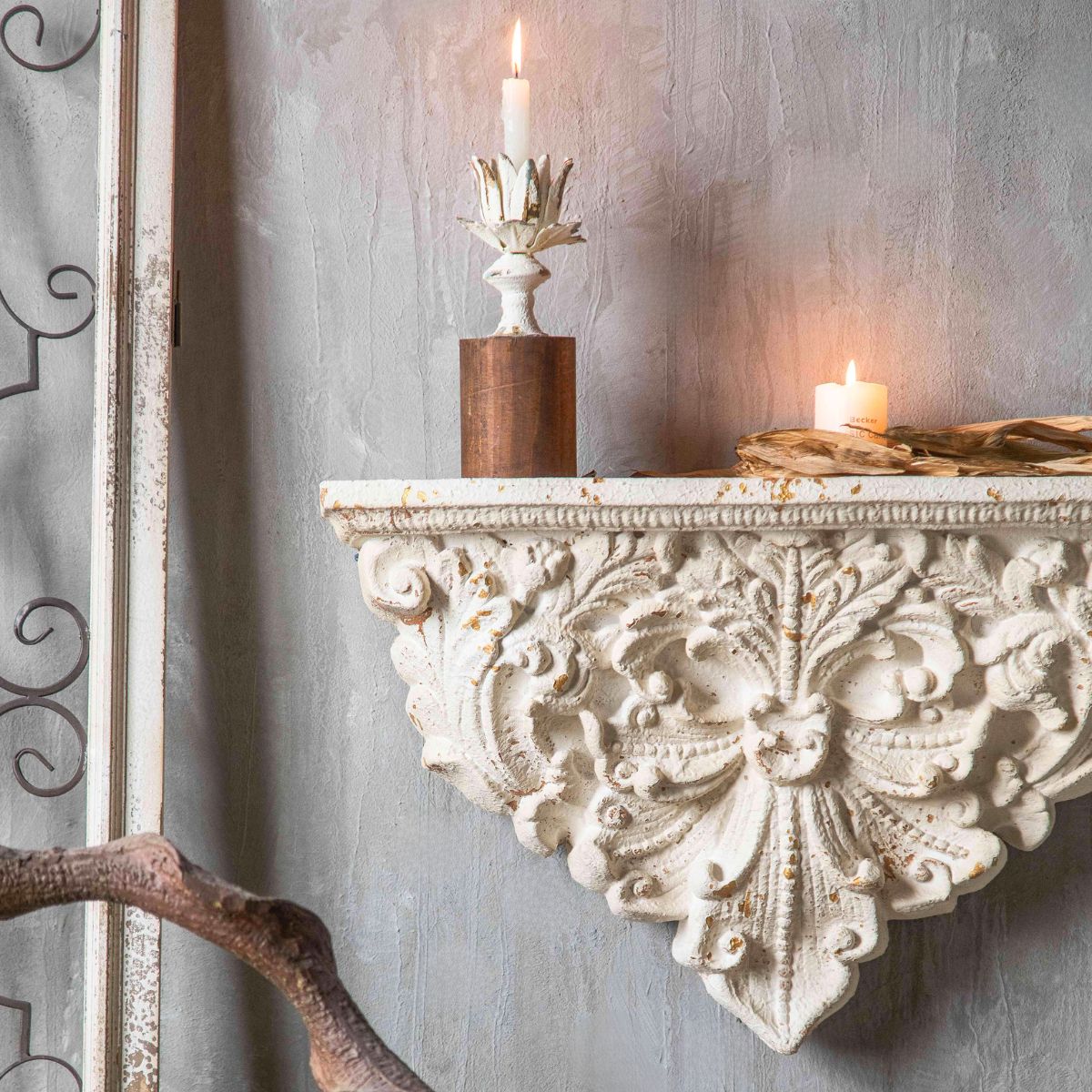 Anne Wall Sconce Floating Shelf Side View