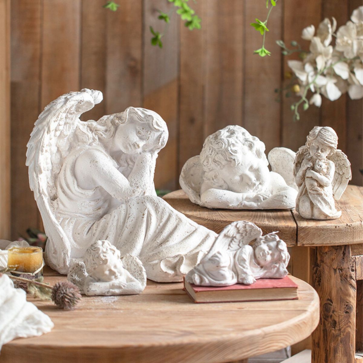 Aurora Angel Statue Front View