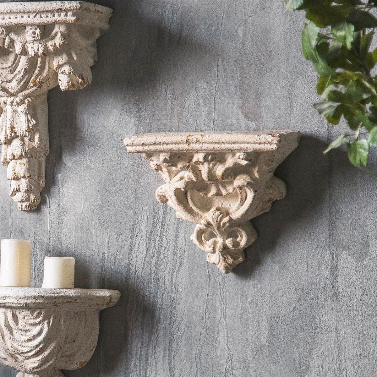 Philippa Wall Sconce Floating Shelf Side View