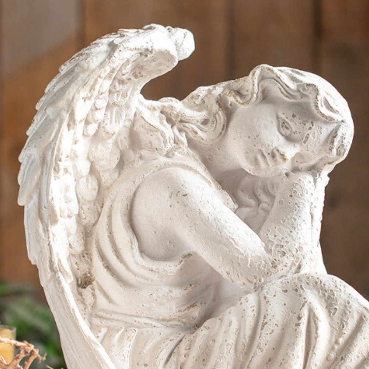 Aurora Angel Statue Close Up