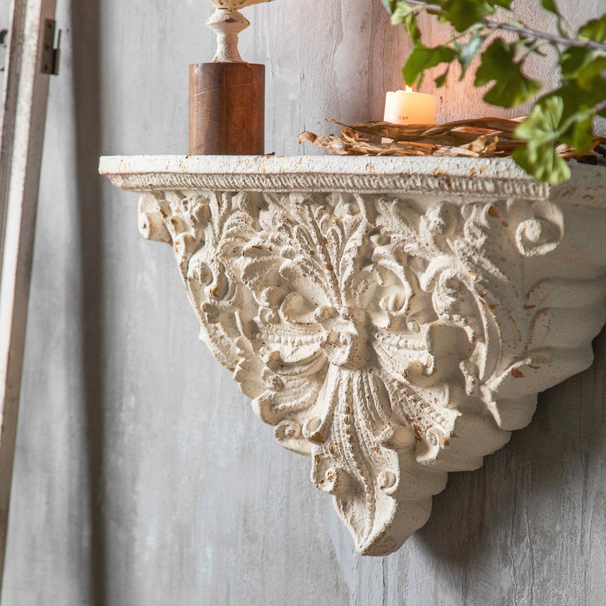 Anne Wall Sconce Floating Shelf Close-Up Base