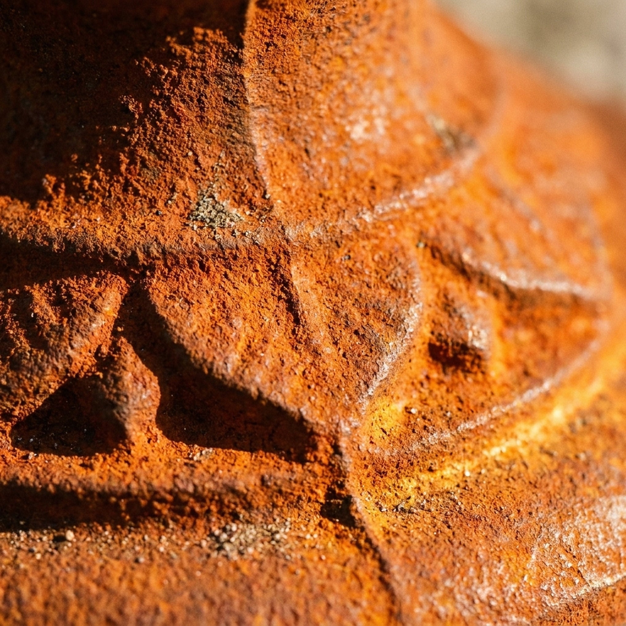 Tom Tit and Jenny Wren close detail of the rust patina and the leaf moulded pedestal foot