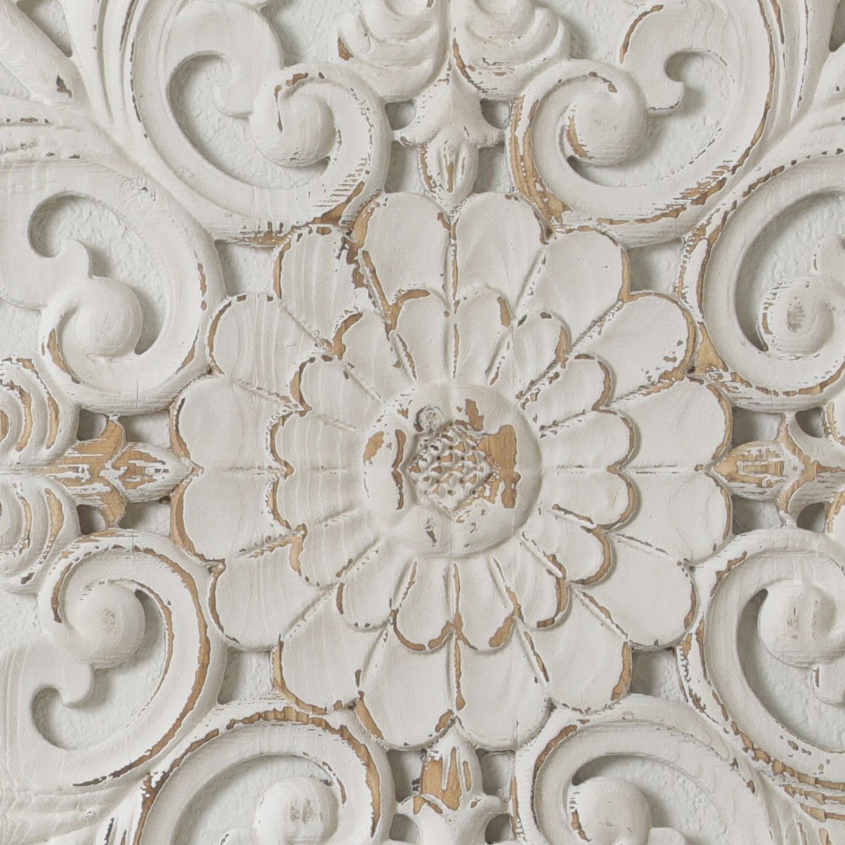 Leopold Carved Wooden Wall Art Detail