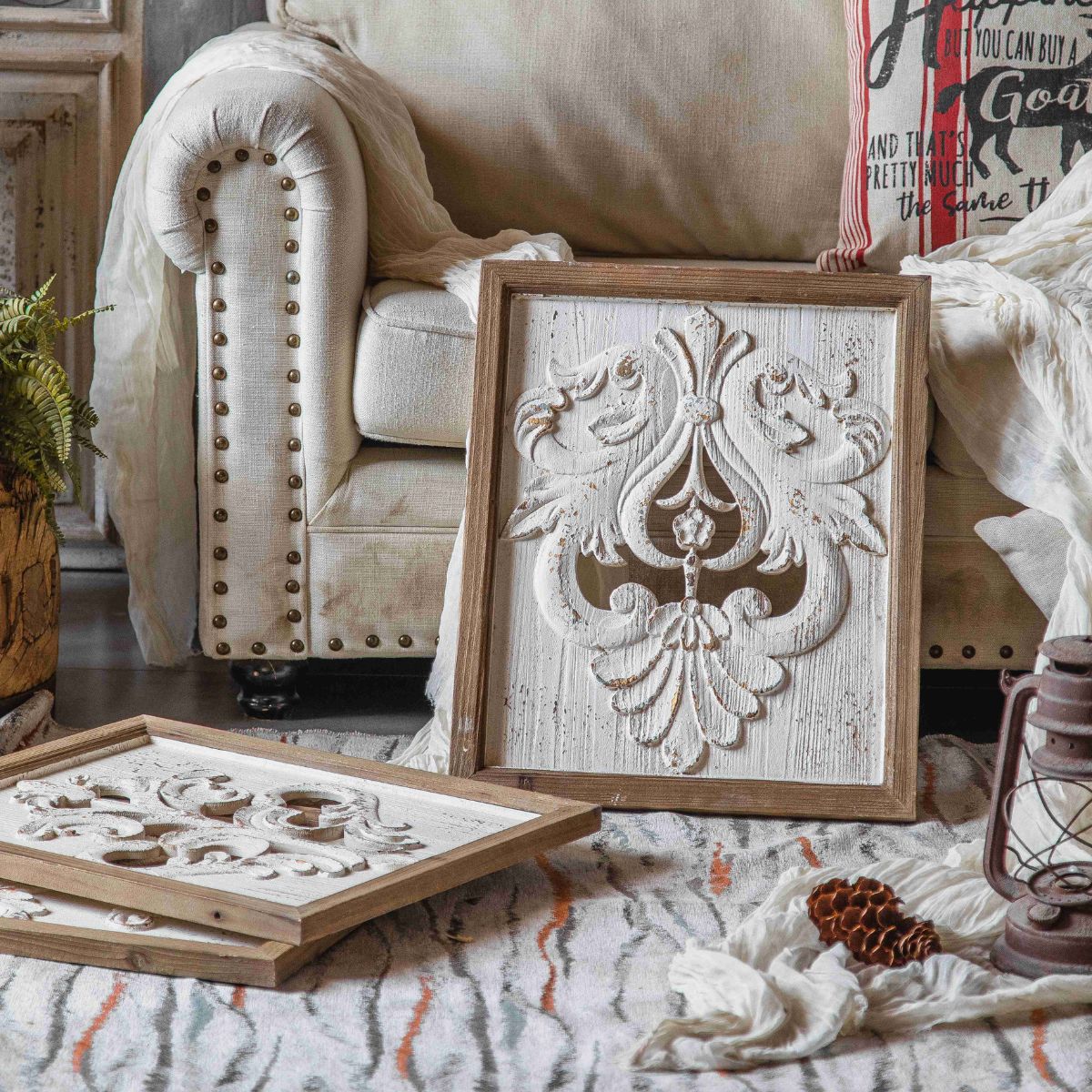 yler Carved Wooden Wall Art Main Image