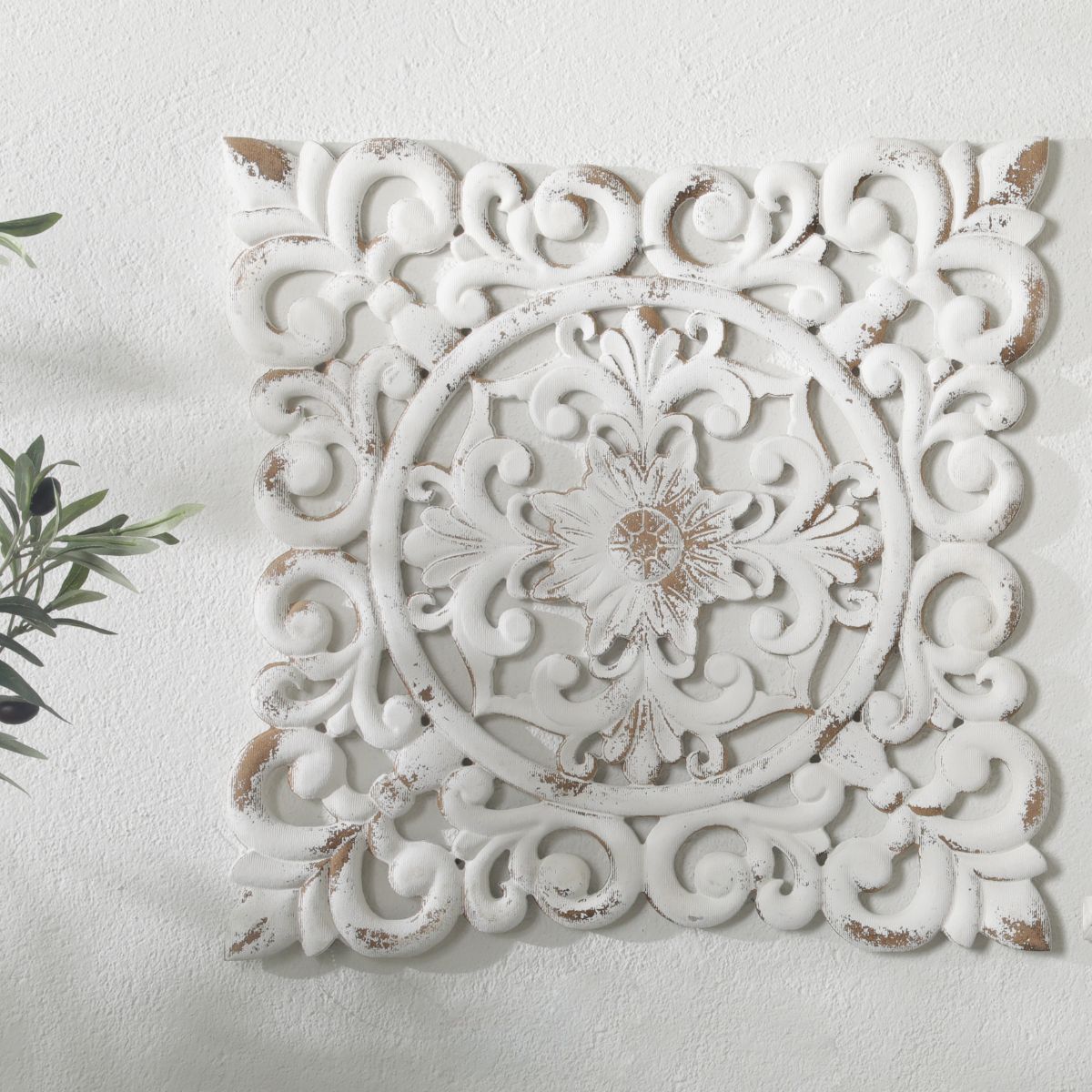 Victoria Carved Wooden Wall Art Main Image