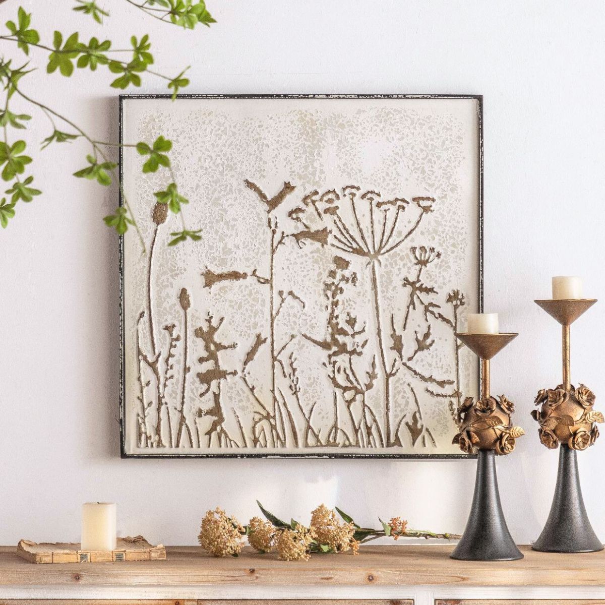 Courtney Metal Wall Art Front View