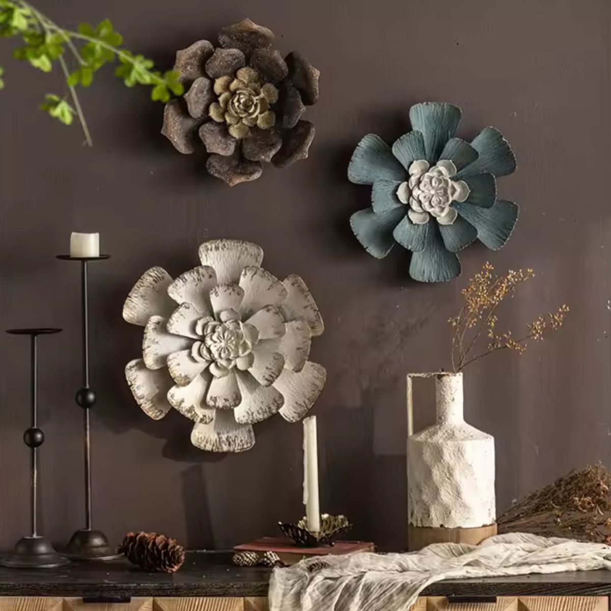 Flower Wall Decor Staged Image