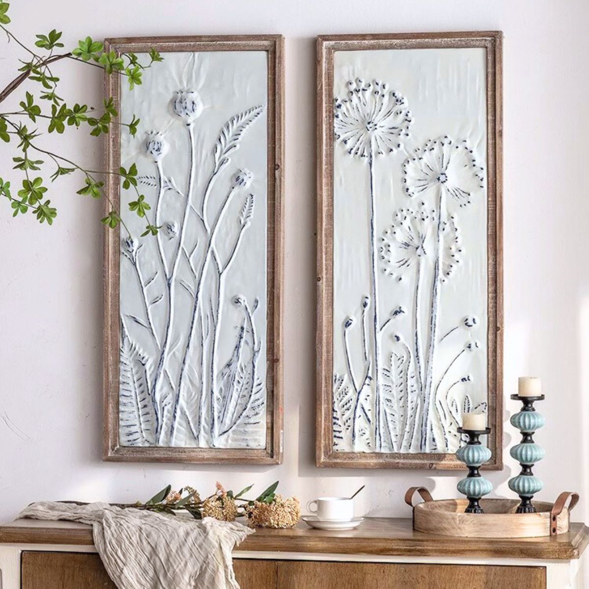 Hannah Metal Wall Art Staged Image