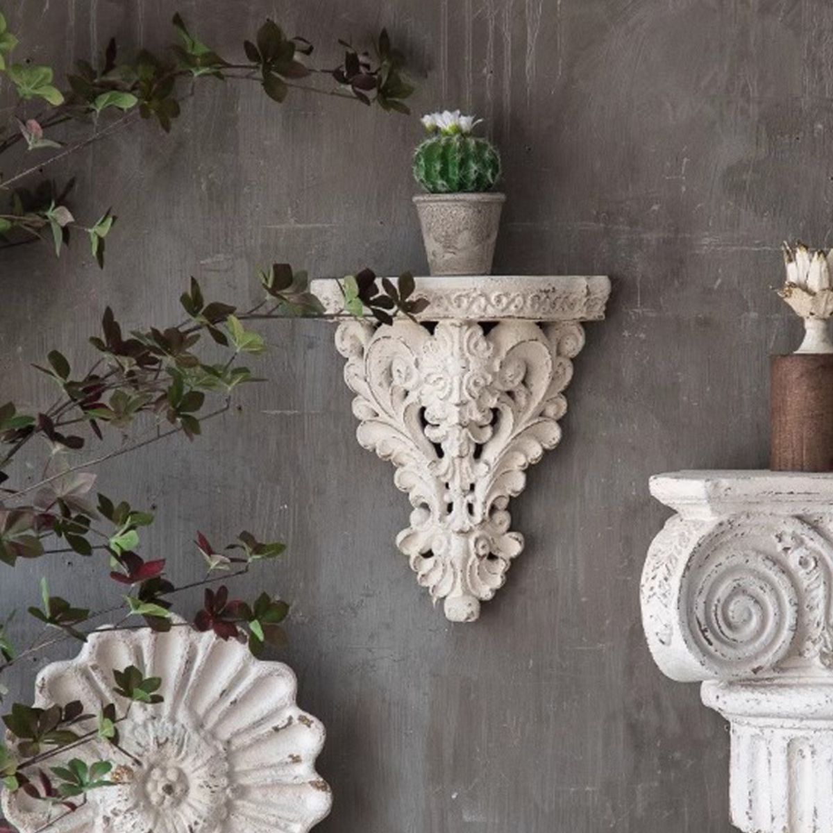 Mary Wall Sconce Floating Shelf Staged Image