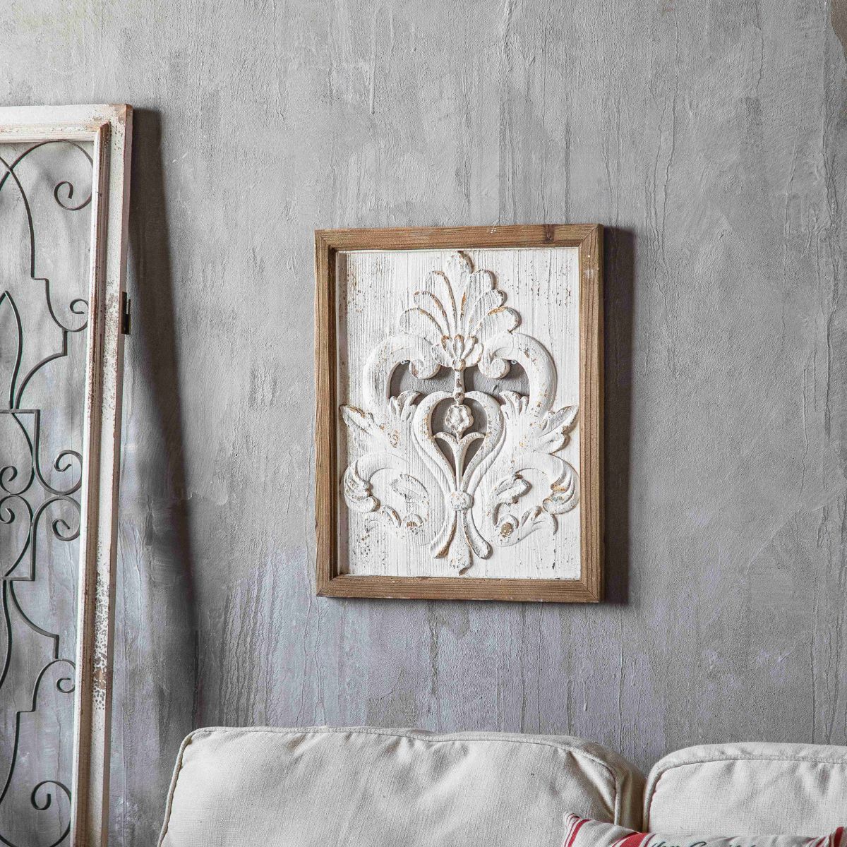 Tyler Carved Wooden Wall Art Top View
