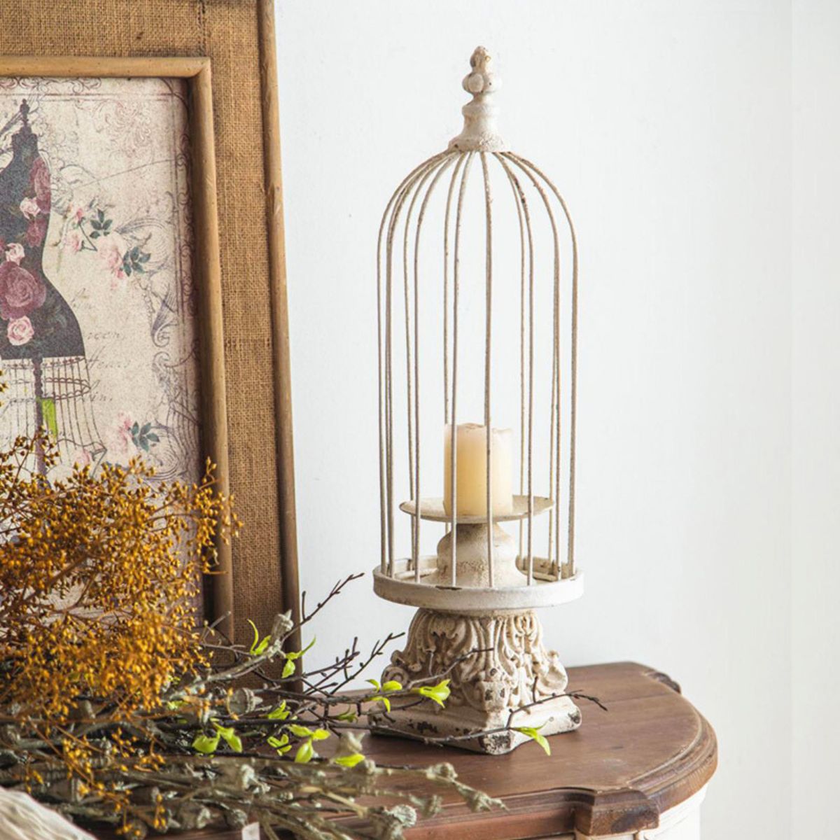 Birdcage Candle Holders Large -A2250