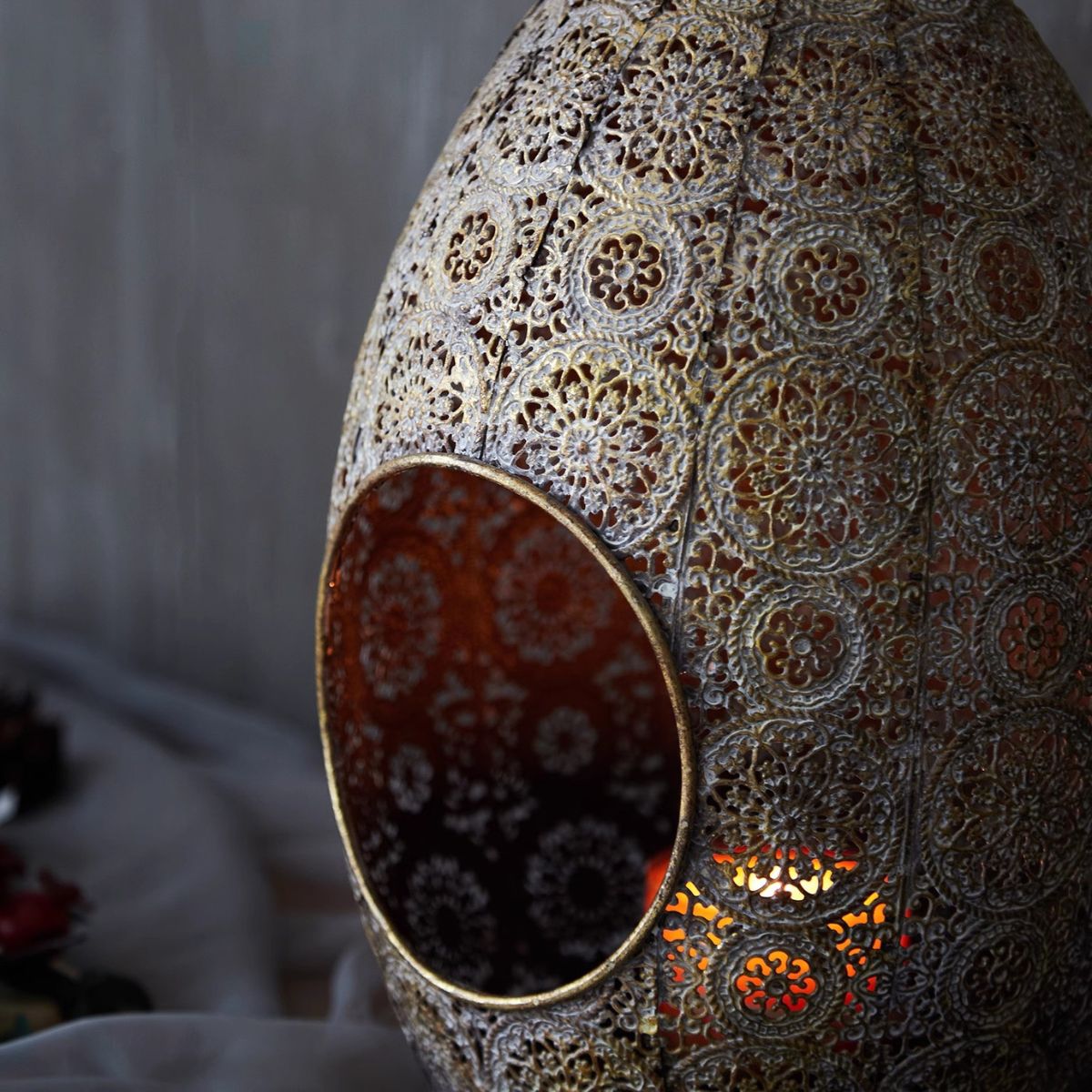 Boho Candle Lantern | Close Up