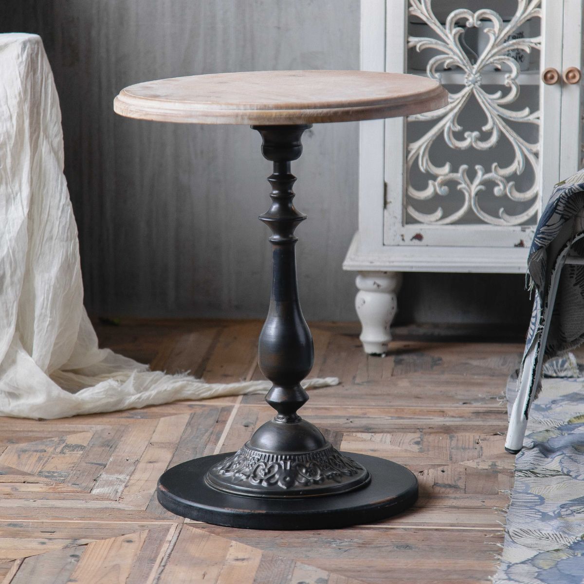 William Black Round Side Table Whole Table