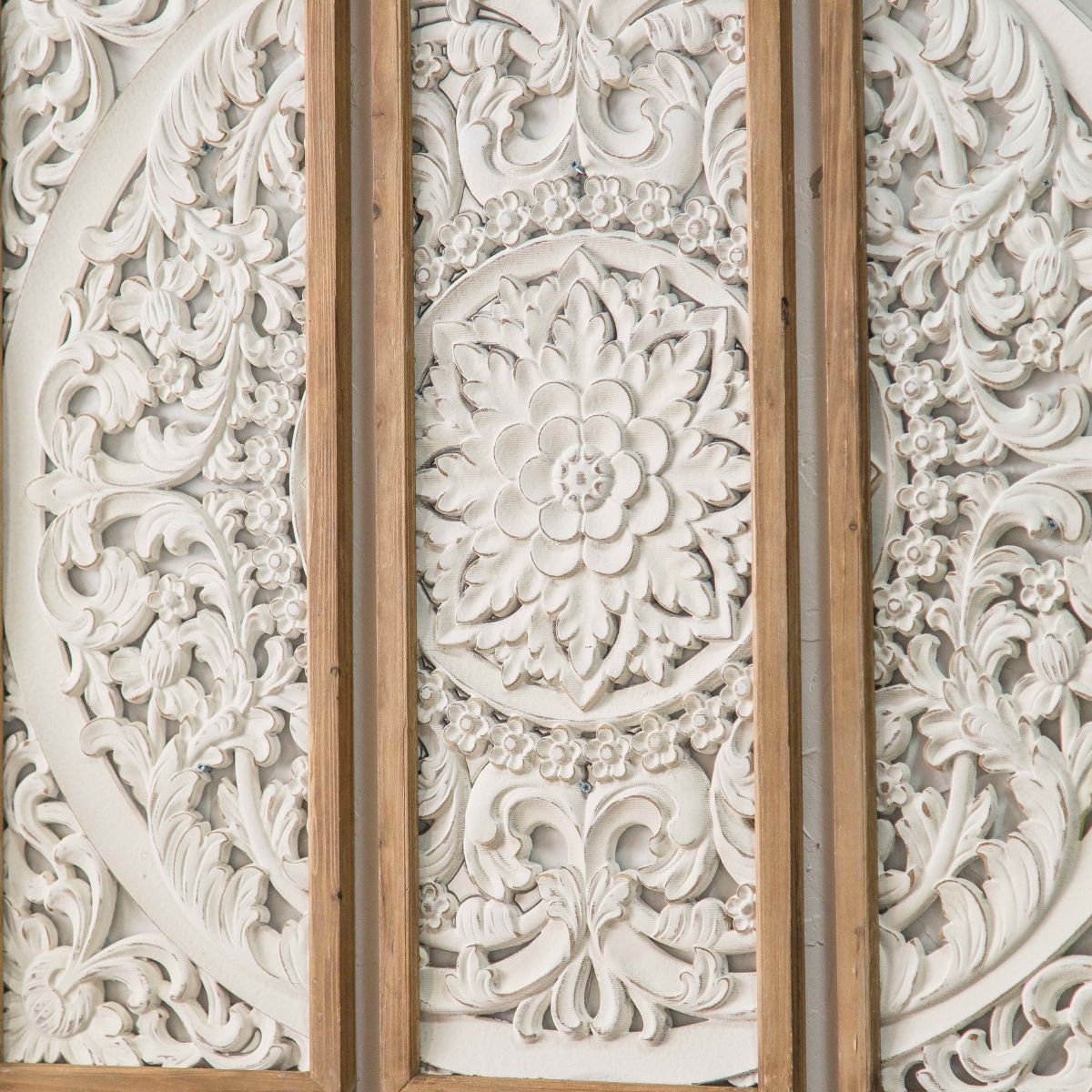 5.Casey Carved Wooden Wall Art Close-Up