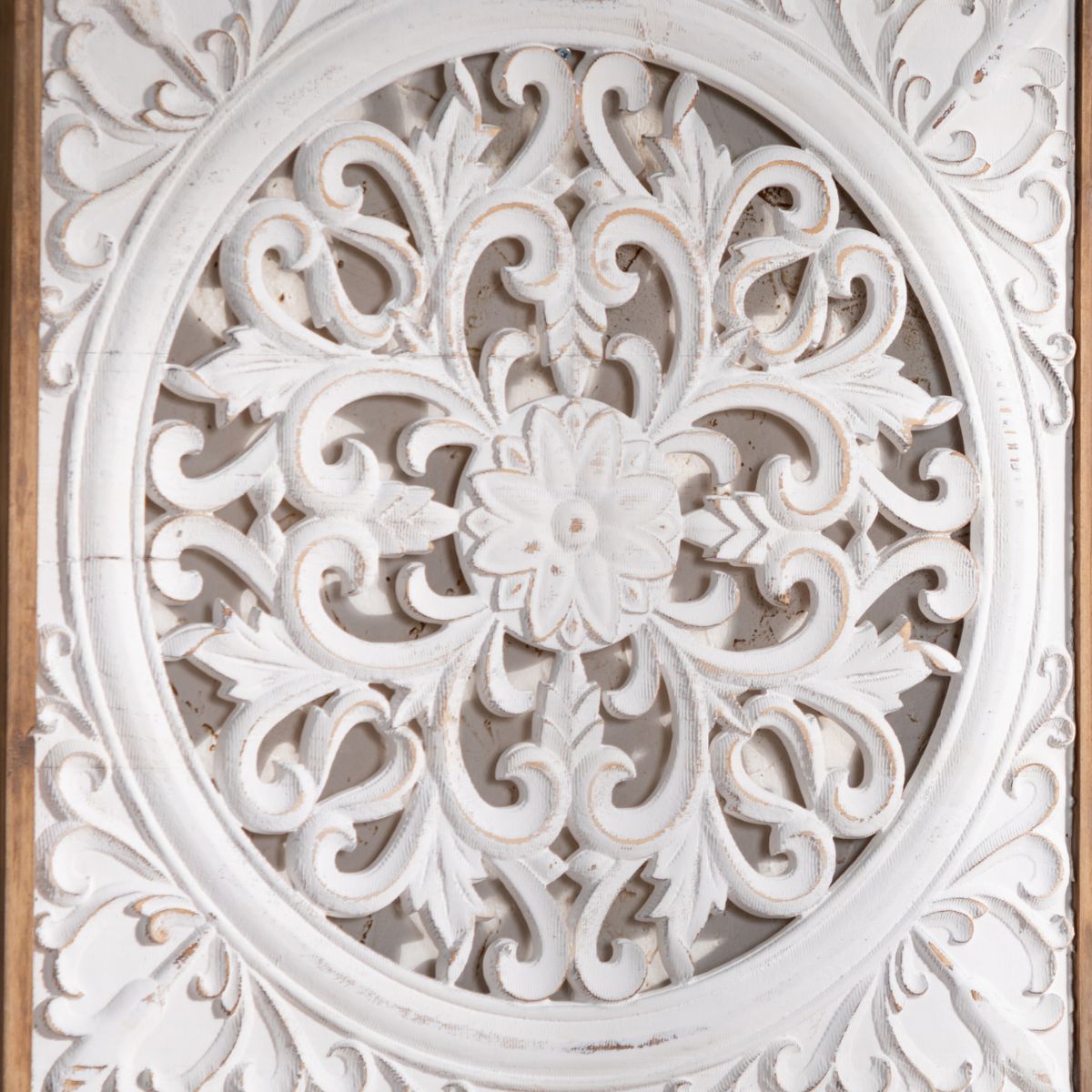 Henry Carved Wooden Wall Art Close Up