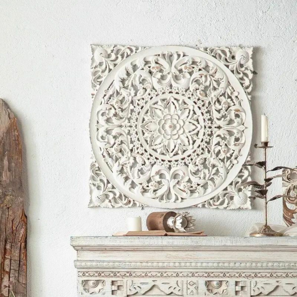 Louis Carved Wooden Wall Art Stage Image Use Example