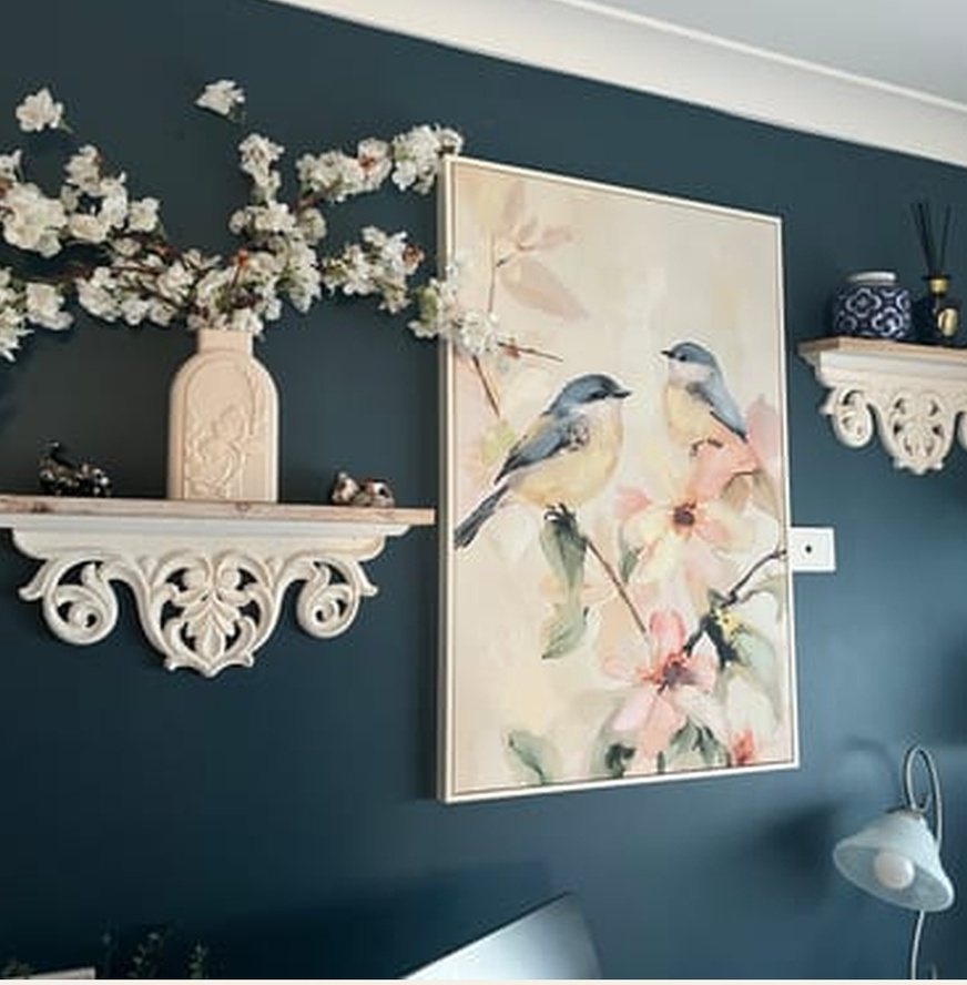 Natalie French Provincial Mantel Shelf in a customer's home